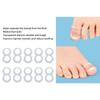 10PCS Silicone Ingrown Toenail Correcting Tool Washable Reusable Paronychia Care Corrector for Keep Nail Healthy