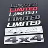 3D Metal Logo 4X4 Badge Limited Emblem For Highlander 4runner Rav4 Prius Tundra Jeep Car Fender Side Rear Trunk Sticker