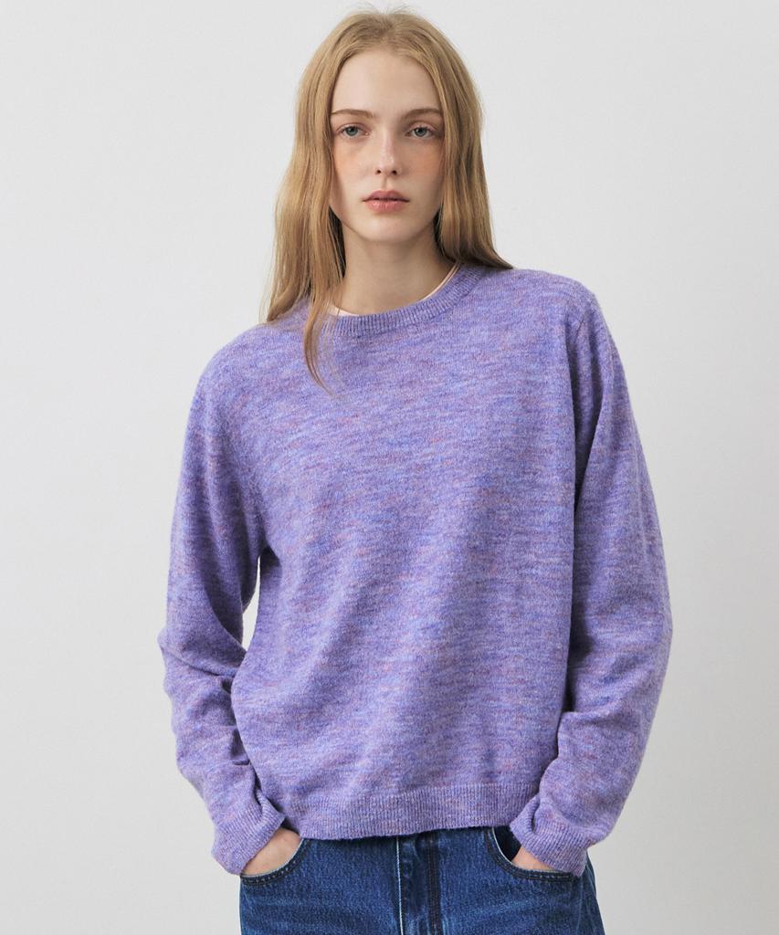CITYBREEZE Wool Soft Round Neck Knit_4 Colors