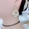Diamond Hoop Earrings from Europe and America, 2026 New Trendy Style, Popular Influencer Metal Earrings with Silver Needles, Unique Ear Accessories