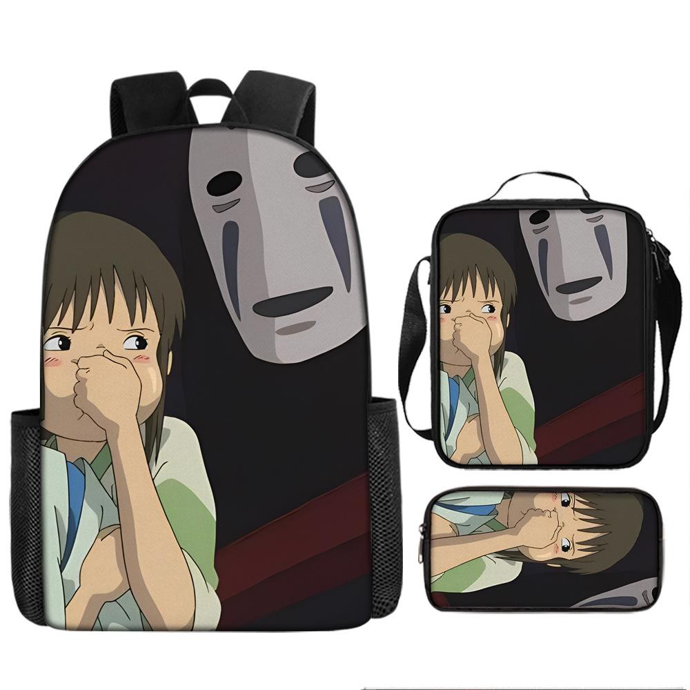 Elementary and Secondary School Students Spirited Away School Bag Hayao Miyazaki Children's Fashion Backpack Waterproof Large Capacity Backpack