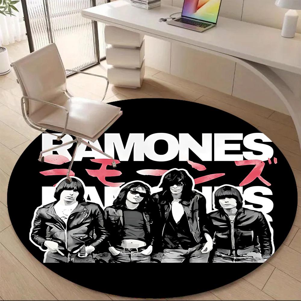 1PC Ramones Office Round Area Rug, Indoor Mat Suitable For Office, Under Office Chairs Bedroom Living Room Home Decor DT1212051