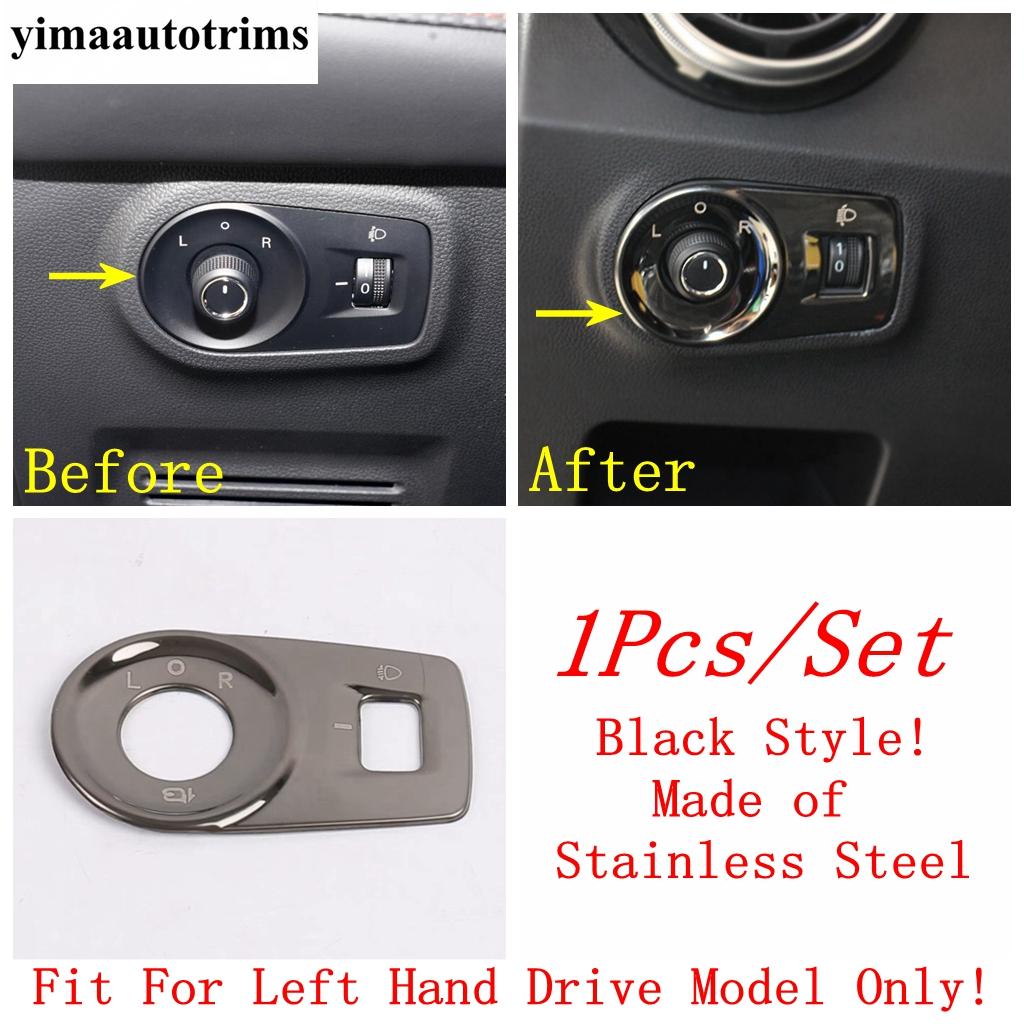 

Car Door Speaker / Window Lift / Rearview Mirror Adjust Button Cover Trim Stainless Steel Accessories For MG ZS EV 2018 - Model C
