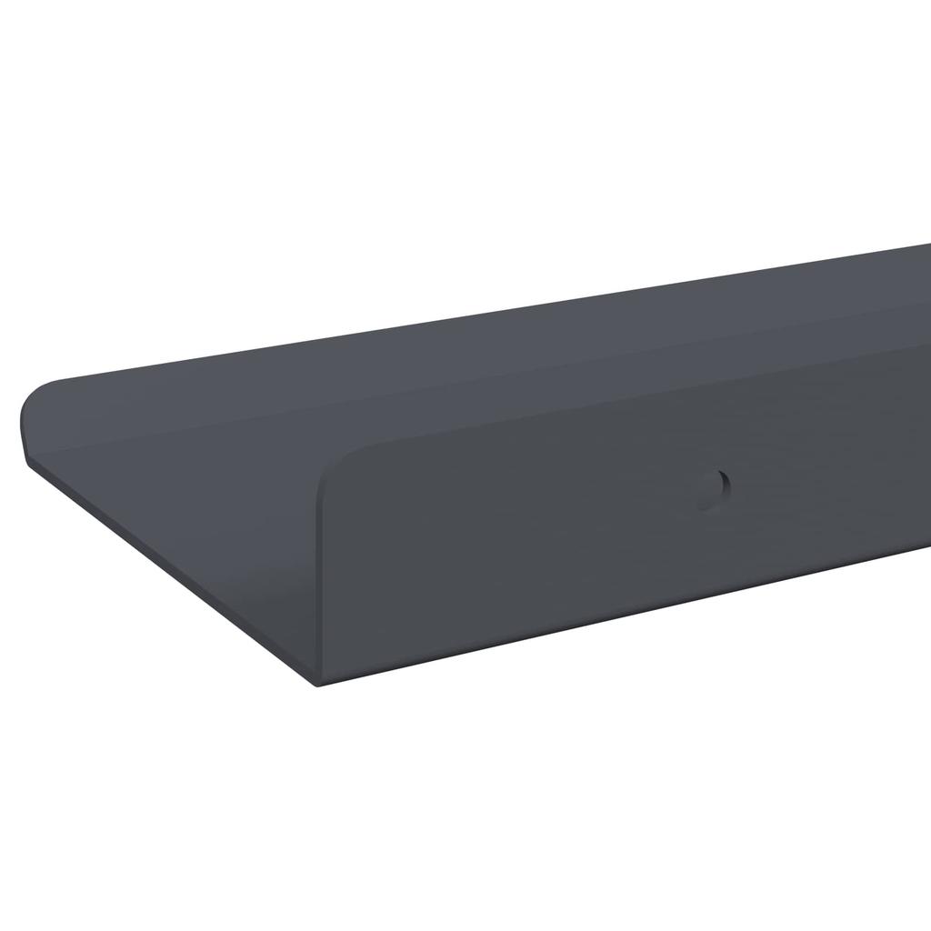 Floating Shelf 2 pcs Anthracite 40 x 8.5 x 2.5 cm Steel
