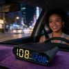 Solar Powered Heads Up Display Vehicle Speed Monitoring Supplies Auto Digital Speedometer for Sedans RVs SUVs Trucks Drivers