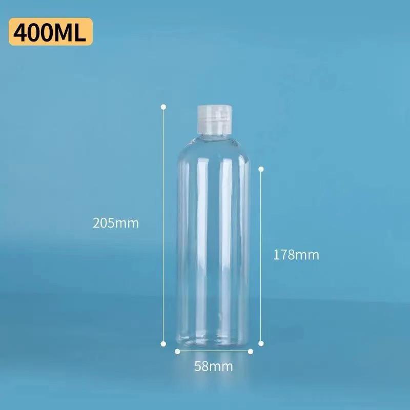 

Прозрачный ПЭТ-флакон с откидной крышкой для путешествий для лосьона 400 ml can be squeezed