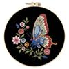 DIY Night Owl Stamped Embroidery Starter Kit with Bamboo Hoop Complete Needlework Craft Kit for Beginners Adults Craft Lover