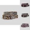 Youth Animal Print Belt With Alloy Pin Buckle And Vintage Finish For Daily Fashion