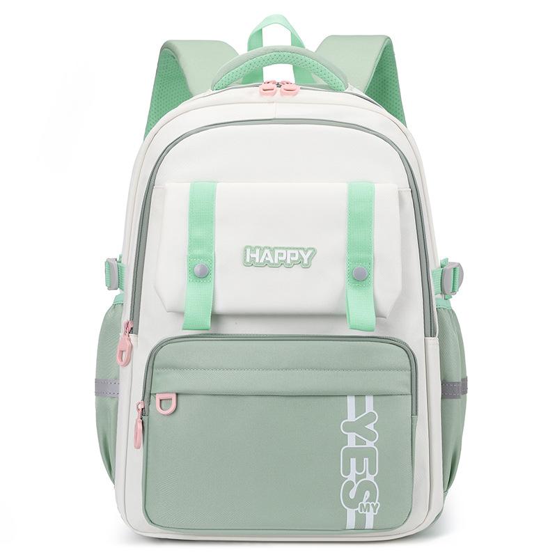 

Новый рюкзак большой вместимости для учеников средней школы, простой, мужской и женский, повседневный, для учеников средней школы, модный красный школьный рюкзак