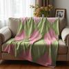 Pastel Jack O Lantern Web Cartoon Anime Print Flannel Blanket Soft Warm Throw for Kids Bedroom Sofa Christmas Office Car