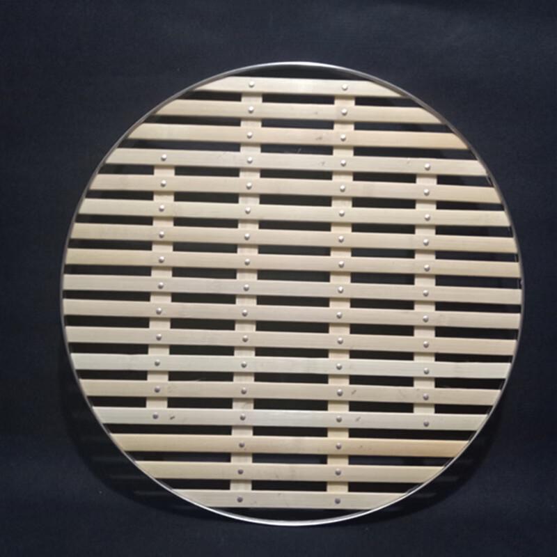 Bordered Straw Steamer Mat