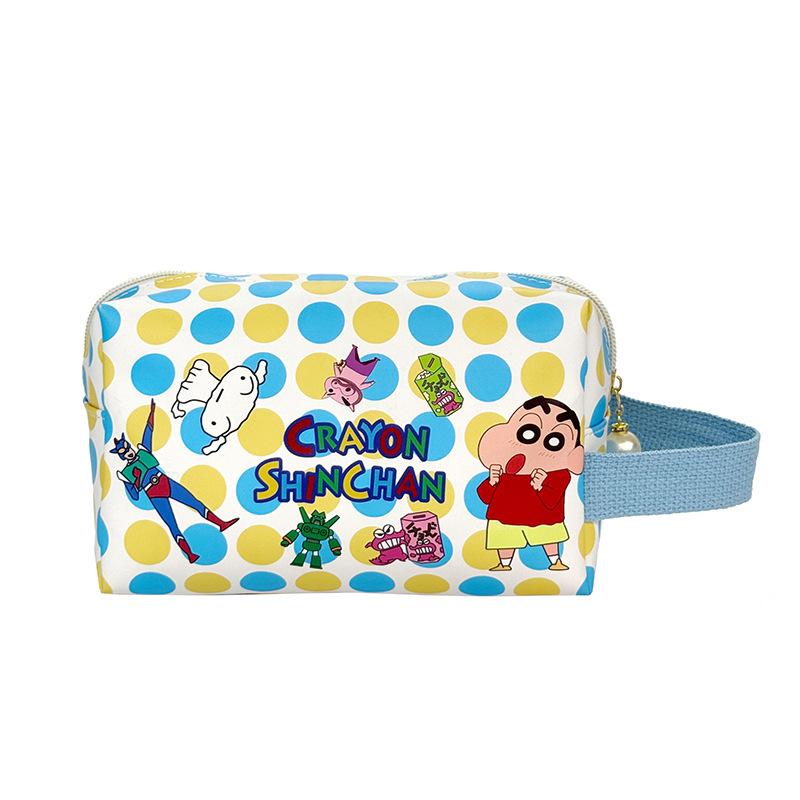 Cute Crayon Shin-Chan Handbag Makeup Bag Travel Portable Cosmetic Bag Toiletries Organizer Waterproof Large Capacity Storage Bag