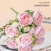 Valentine's Day Celebrity Bouquet: Fresh Flowers, Cake Decoration, Tissue & Transparent Wrapping Paper.