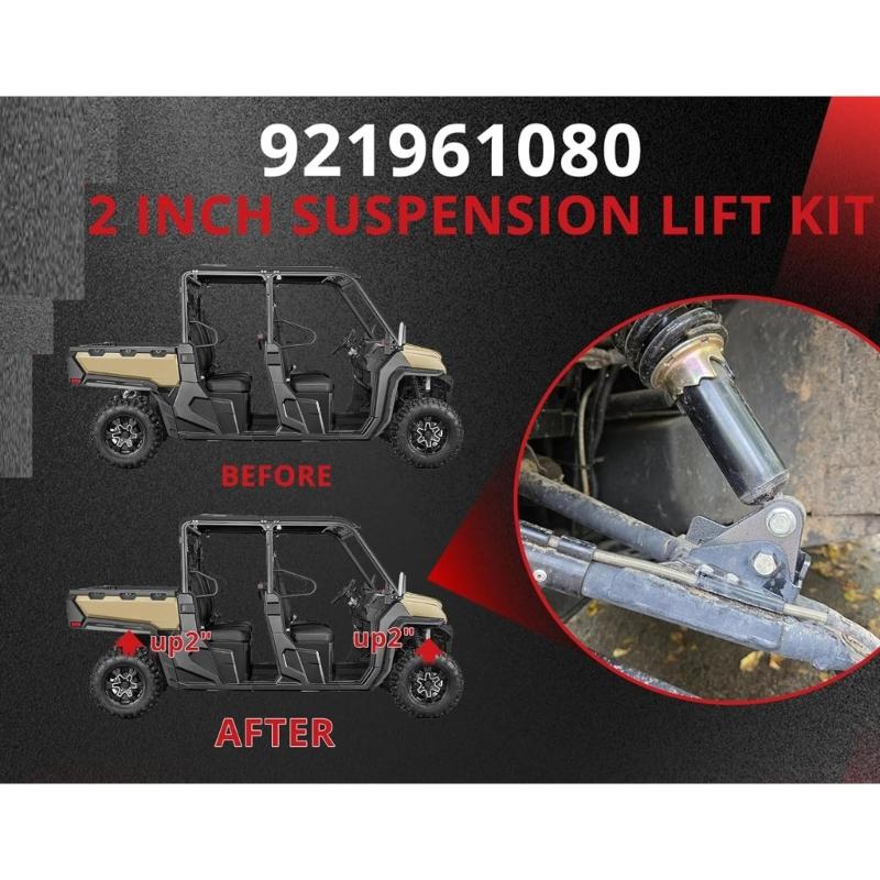 2 Inch Suspension Lift Kit For 1000 1000XL Off Roading Vehicles Boosting Ground Clearance and Stability On Challenging Terrains 921961080