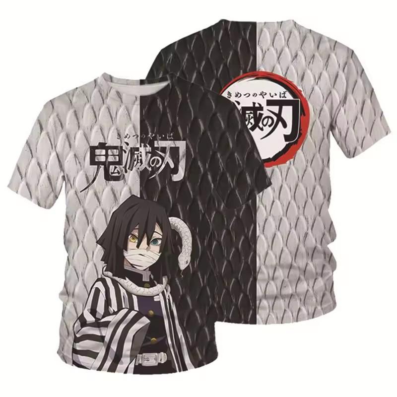 Demon Slayer T-Shirts Anime Kimetsu No Yaiba 3D Print Streetwear Men Fashion Oversized T Shirt Tees Tops Clothing