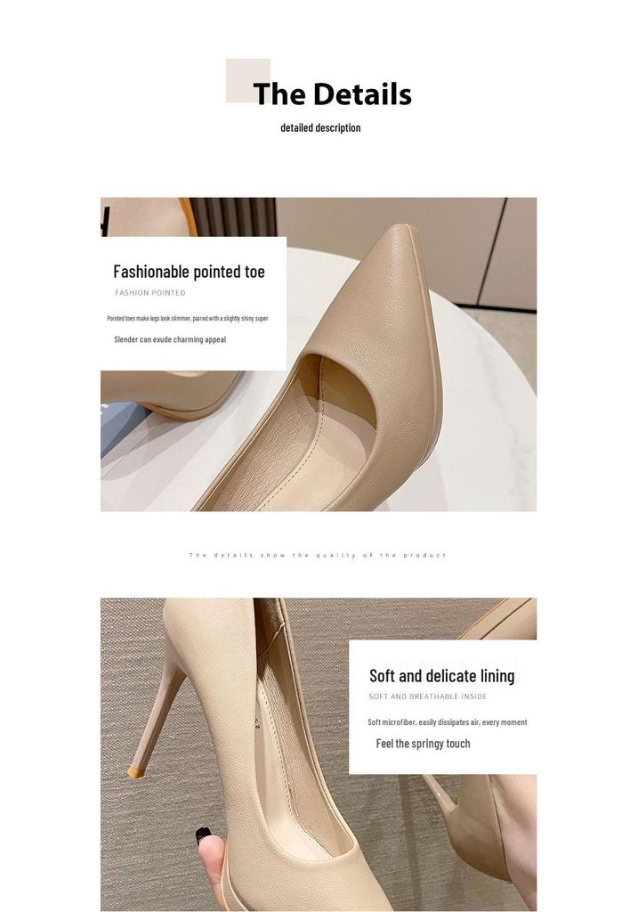 1088B Women's Sexy 10cm Stiletto Pointed Toe High Heels - 2025 Autumn Collection