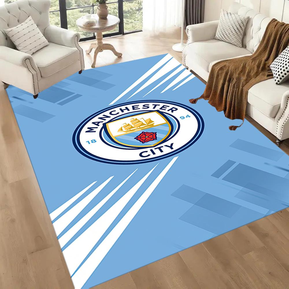 Love Manchester City Fc Square rugs are a great choice for living rooms, bedrooms, home décor, and as gifts.