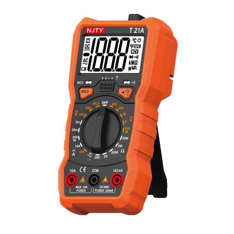 T21A Portable Digital Multimeter with Illumination, Burn Protection, and Magnetic Adhesion