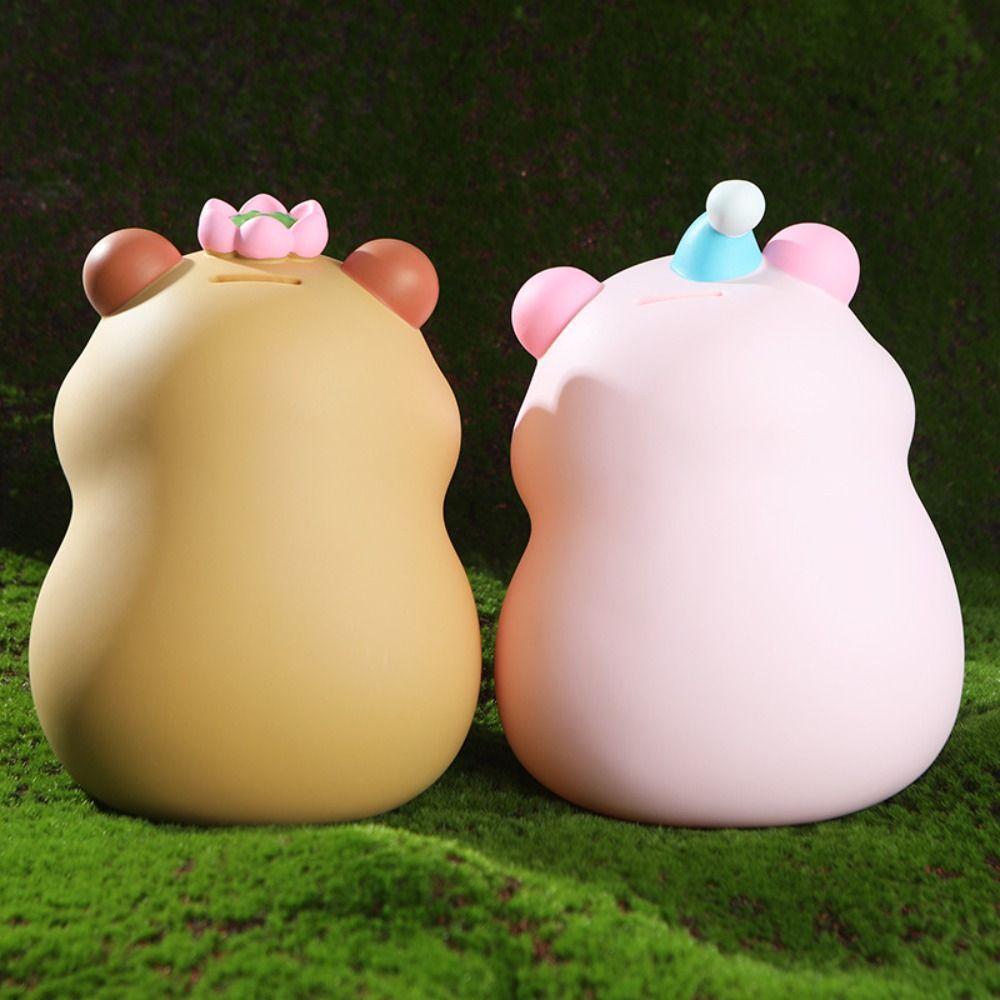 Model Kid Money Bank Large Capacity Capybara Money Organizer Jar Money Storage Pot  Kid Toy