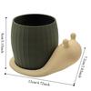 Modern Unique Snail-shaped Flower Pot Cute Plastic 3D Printed Plant Pot Corrosion Resistant Eco-Friendly Planter Indoor Plants