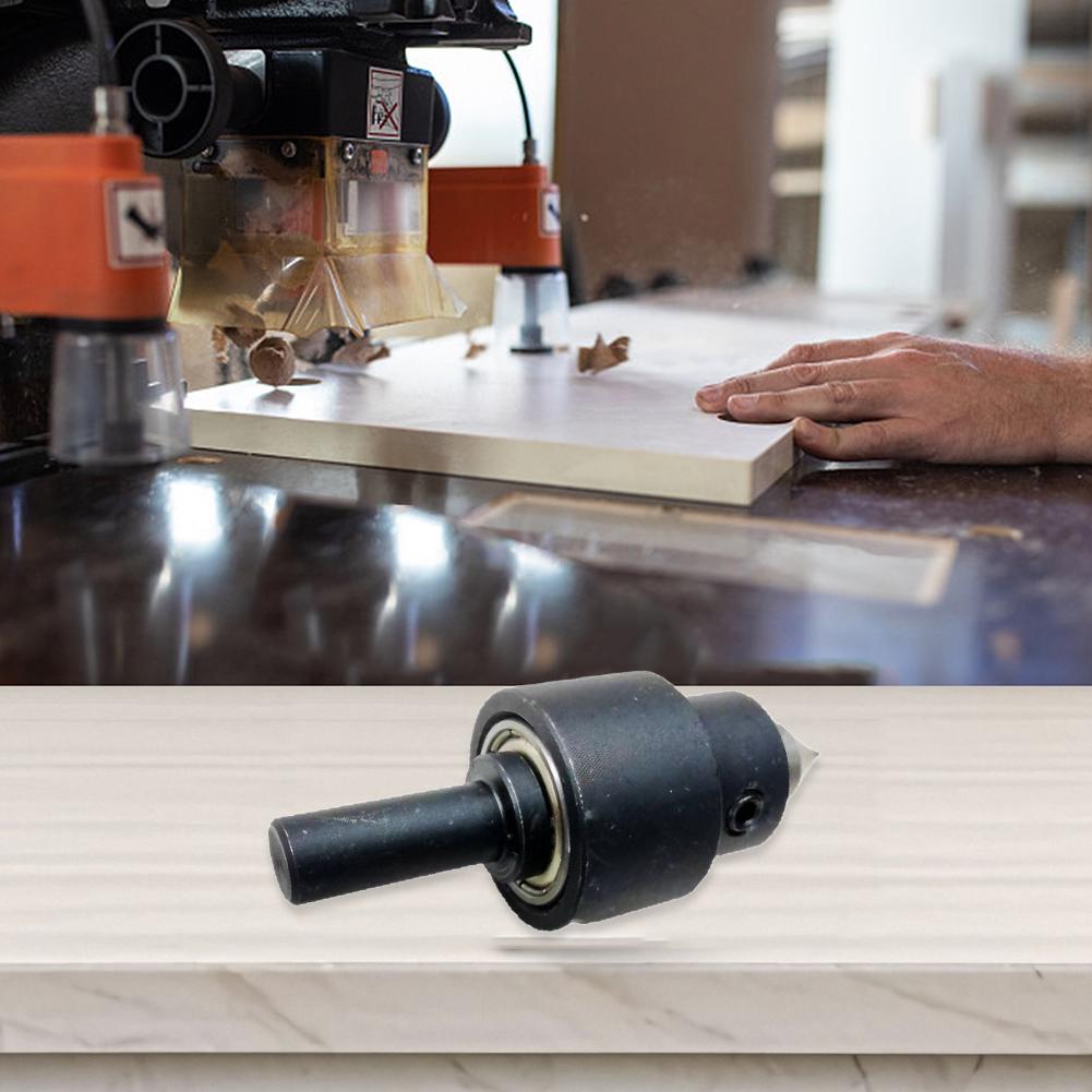 Wood Lathe Rotary Live Center Tailstock Precision Bearing Automatic Centering for Small Lathes 60mm/2.36in Metal Sealed Design