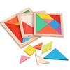 Wooden Tangram Puzzles for Kids Geometric Shape Educational Toys Brain Logic Blocks Students Back to School Gifts