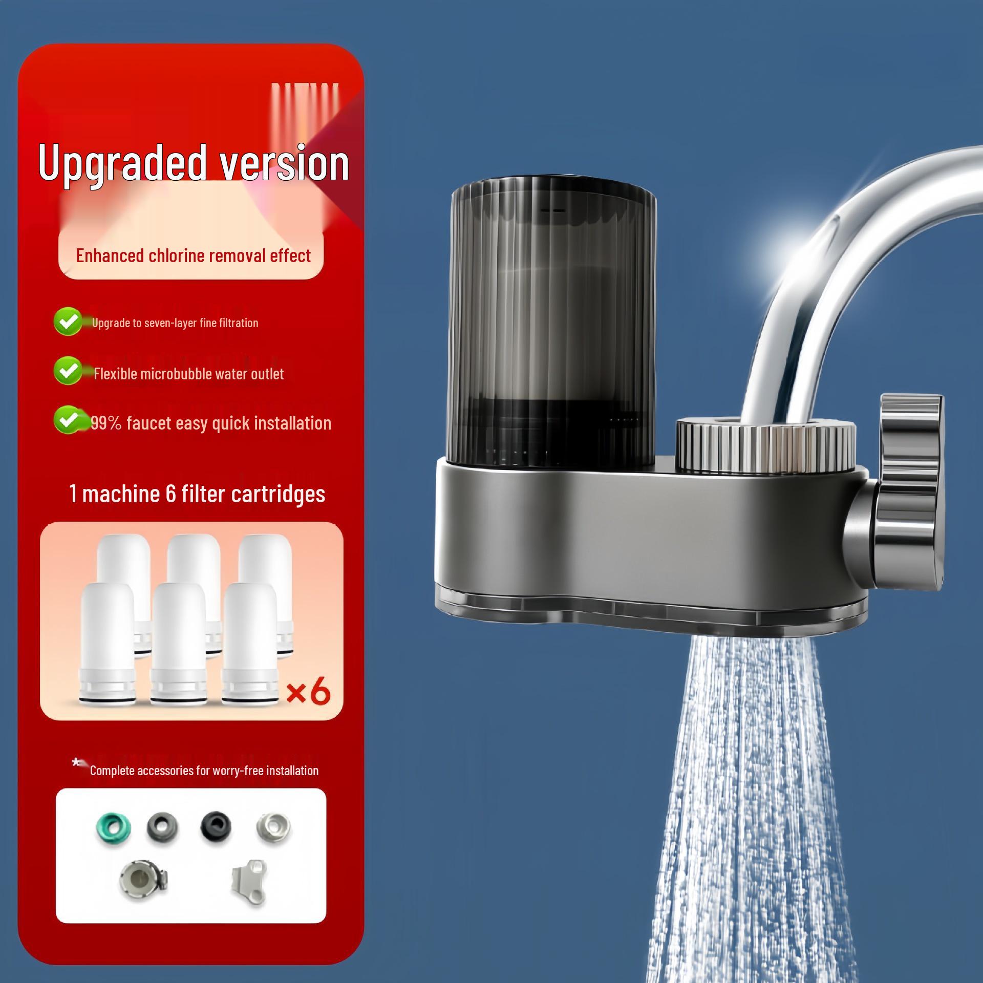 

Очиститель воды для кухонного крана Фильтр для дехлорирования и защиты от брызг Series A Filter