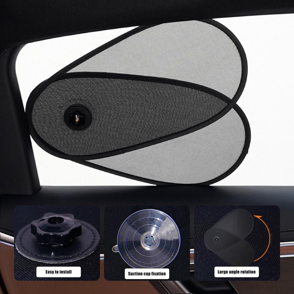 Child Safe Adjustable Side Window Sunshade For Car Blocks Harmful Sunlight Reduces Heat Universal Easy To Install