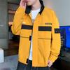 Spring and Autumn New Men's Jacket Lapel Korean Trend Workwear Casual Versatile Handsome Jacket Men