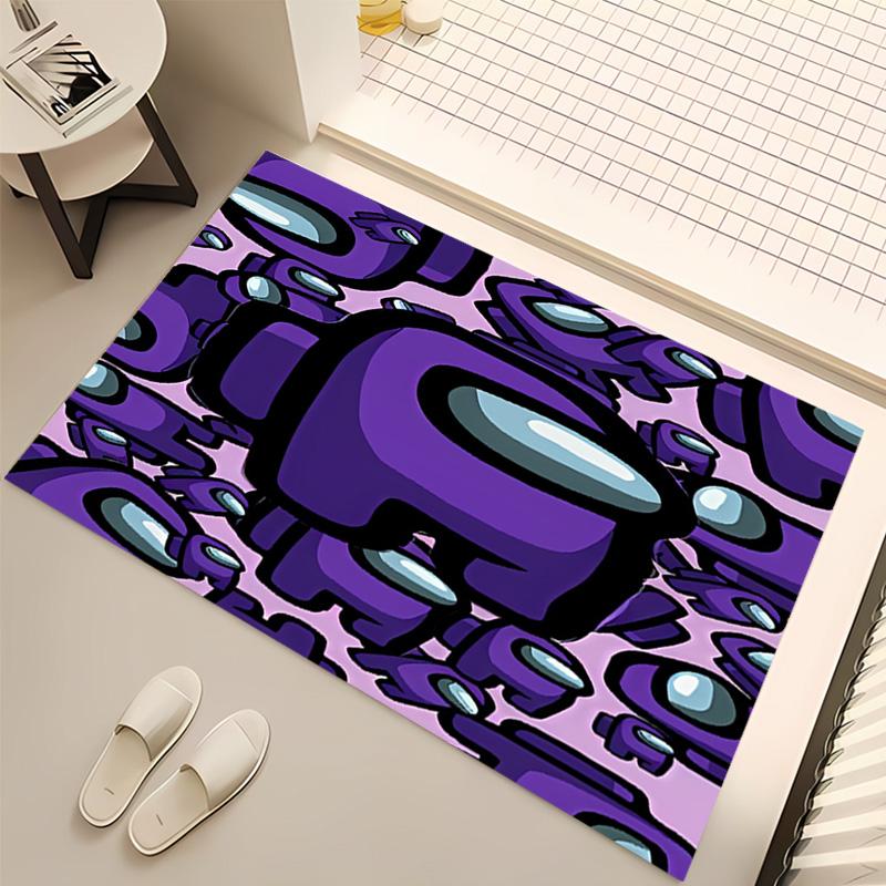 Among Us Print Area Rug - Soft,Washable Non-Slip Indoor Mat,Living Room,Home Office Decorative Rug