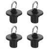 8Pcs Roller Shade End Cap Cover, Sunshades End Cap with Steel Pull Rings, Roller Up Blinds Universal Replacement for Outdoor Indoor Roller Shutter