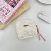 Quilted Cotton Sanitary Makeup Storage Bag Mini Lipstick Cosmetic Case Soft Portable Menstrual Sanitary Napkin Storage Bag