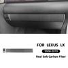 Für Lexus LX 2008-2015 Zubehör Kohlefaser Auto Beifahrer Staufach Panel Schalter Tastenabdeckung Dekoration Innenaufkleber