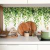Small Fresh Green Leaf Vine Toilet Home Decoration Beautification Wall Stickers