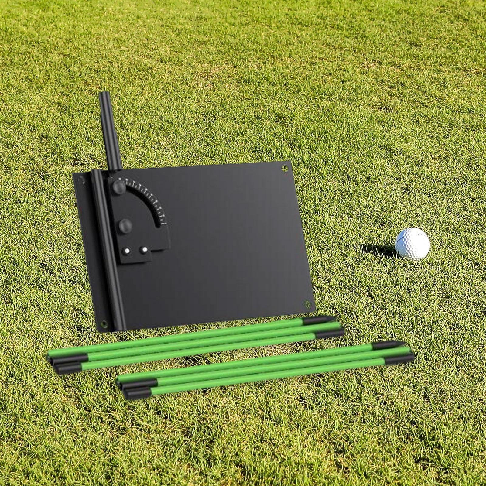 

Golf Alignment Rod Holder Training Tool Aid Posture Correction, Practice ,Teaching Plate with Guide rod