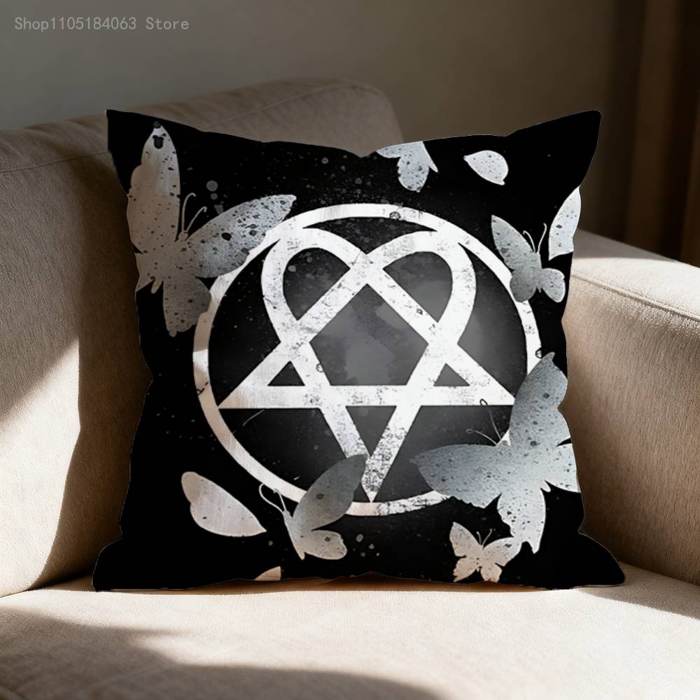 H-HIM Band V-Ville V-Valo Pillow Case For Sofa Decor Car Office Room Printing Cushion Cover Decorations and Protector