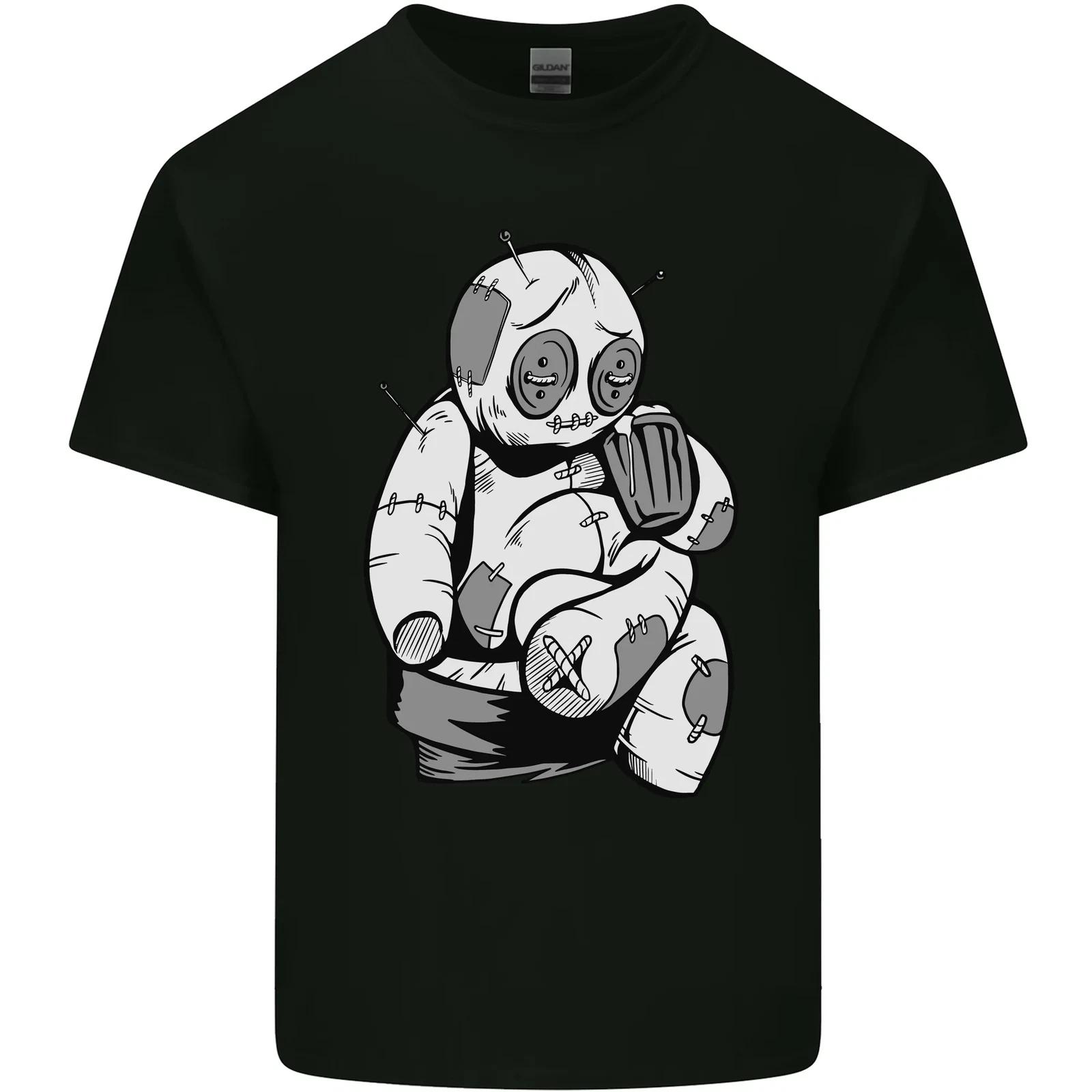 Sad Voodoo Doll Evil Spirits Dark Magic Halloween Kids T-Shirt Childrens 3XL