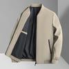 Men's Executive Jacket Stand Collar Spring and Autumn New Casual Large Size Middle-aged and Old Dad Business Jacket Men's Tops