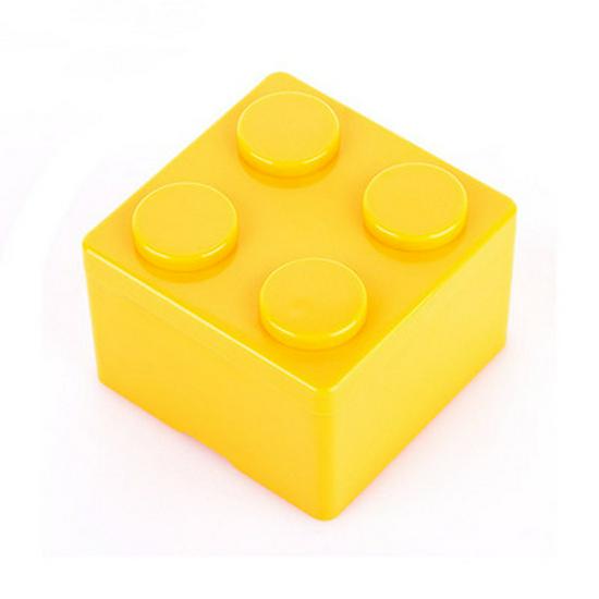 Candy-Colored Stackable Building Block Storage Box for Desk or Office Supplies
