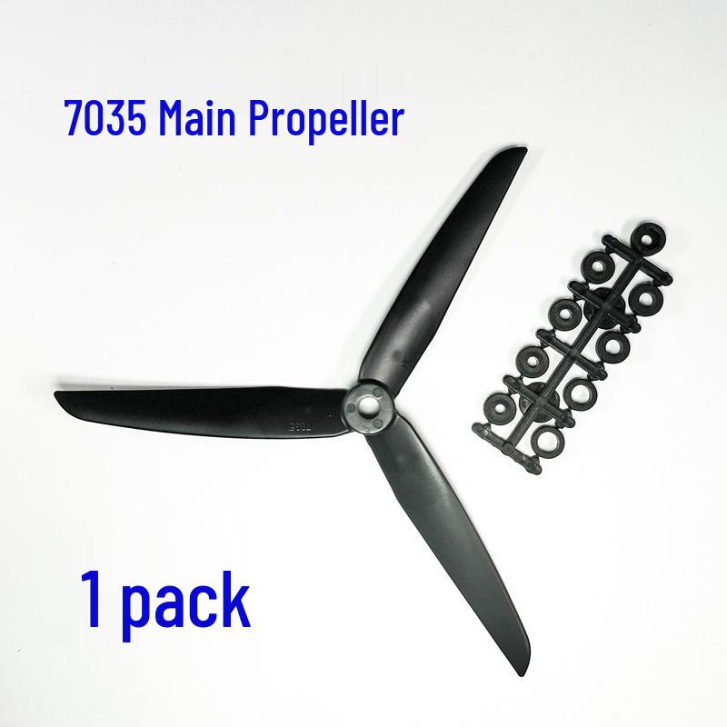 Fixed-Wing Quadcopter with Forward/Reverse 5-7 inch Tri-Blade Propellers - Remote Control Model Airplane