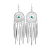 Ethnic Style Imitation Miao Silver Earrings, Colorful Long Fringed Chain Earrings, Hot-selling Earrings In Scenic Spots, Qinghe Jewelry Batches