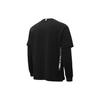 Puma Logo Reflective Print Loose Breathable Layered Long Sleeve T-Shirt Unisex Tops Black 671960-01