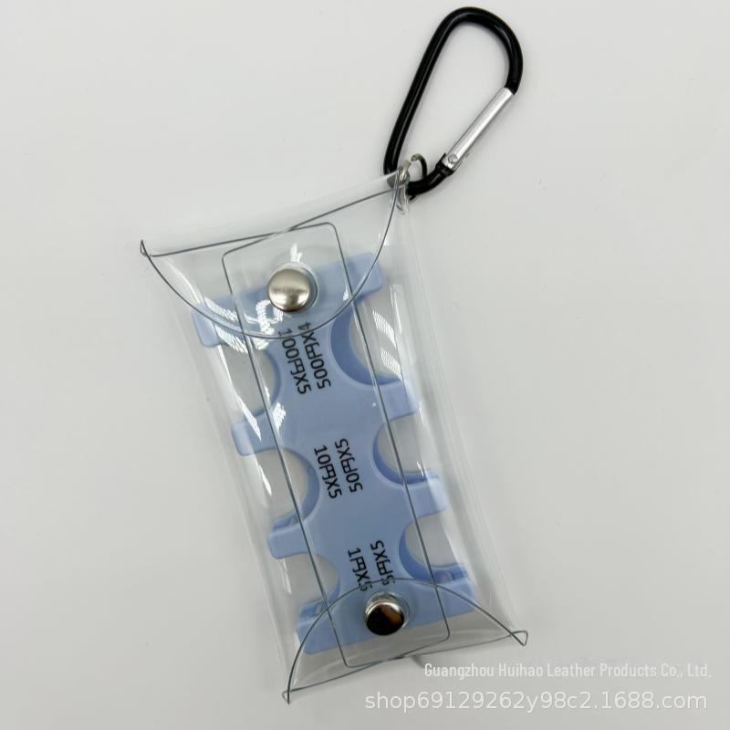 

Держатель для монет из ПВХ с зажимом для японских и корейских монет - прозрачная сумка для монет с пряжкой для альпинизма Mountaineering Buckle PVC небесно-голубой