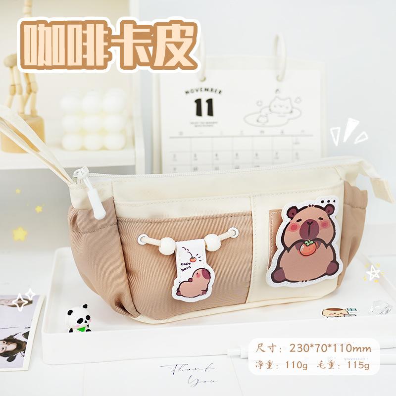 Pencil Bag Gentle Lazy Wind Student Stationery Bag Soft Girl High Value Girl Junior High School Ins Wind Large Capacity