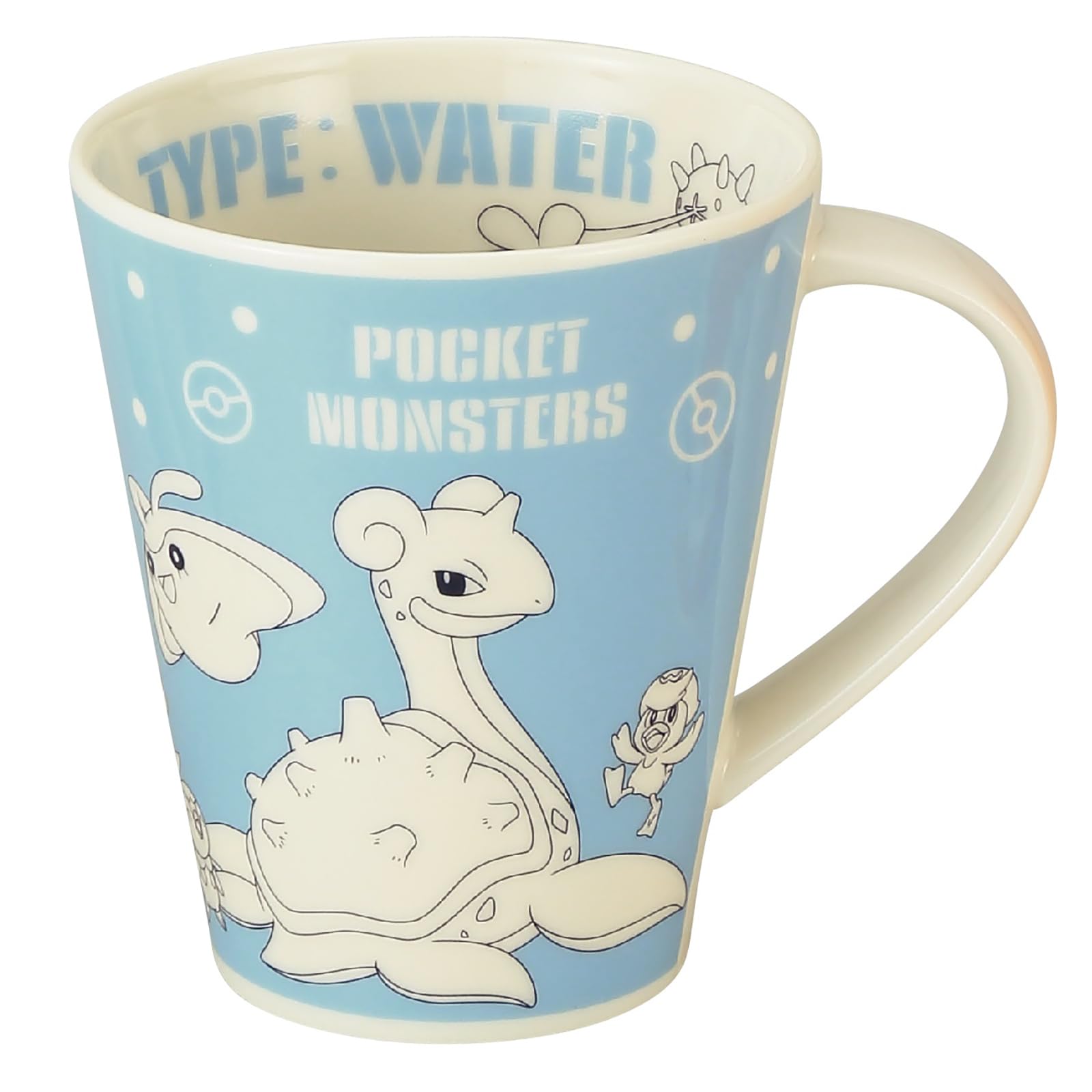 

Big 500ml Large Large Water Microwave and Dishwasher Made in Pokémon Mug, Capacity, Type, Series, Safe, Japan, PM262-35