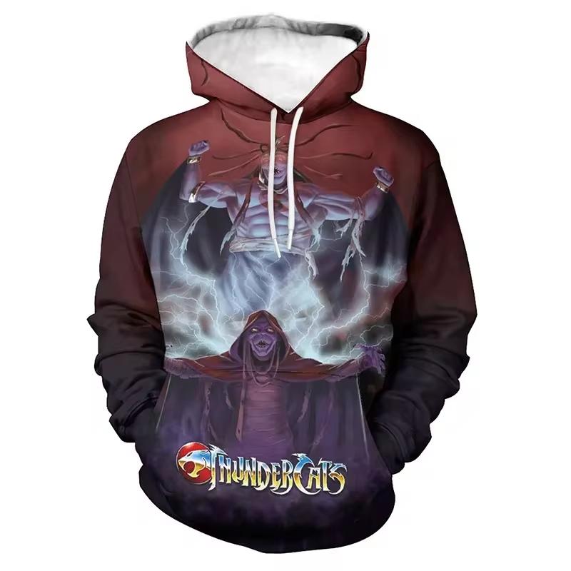Thundercats Sweetshirt 3D Print Hoodie Men/women Long Sleeve Fashion Hooded Men Fashion Kids Hoodie Y2K Unisex Clothing
