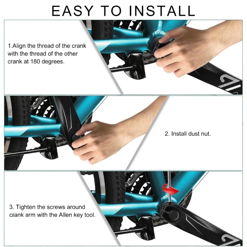 Bicycles Left Crank Arm Aluminum Alloy Crank Arm Replacement Accessory for Electric ,Fold ,Road Bike Easily to Use