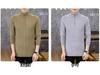 Men's Korean Style Slim Fit Stand Collar Half-Zip Cable Knit Sweater