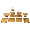 Bamboo Dessert Display Stands & Cake Trays