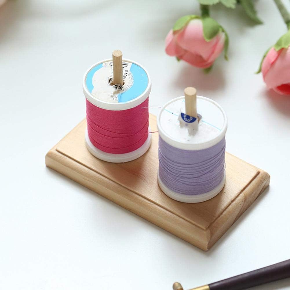 Wooden Hand Spinning Holder Spinning Yarn Ball Holder Wool Skein Thread Dispenser Embroidery Stitching Thread Holder Thread Spool Bobbin Rack
